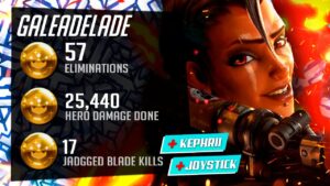 GALE OP JUNKER QUEEN! 57 ELIMS! + Kephrii + Joystick! [ Overwatch Season 34 Top 500 ]