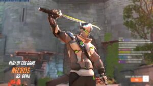 Necros Genji gameplay - POTG! [ Overwatch 2 PVP Beta ]