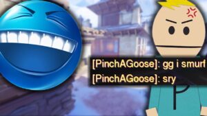 ANGRY HOG SMURF GETS LAUGHED AT!? (ROASTING CRINGE TEAMMATE IN OVERWATCH)