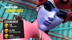 Codebreaker Carry Ashe - 45 elims! [ Overwatch Season 35 Top 500 ]