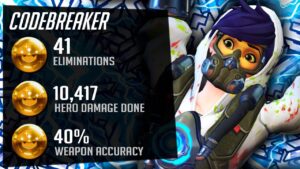 Codebreaker Rank 184 Carry Tracer Gameplay - 41 elims! [ Overwatch Season 35 Top 500 ]