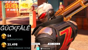 Gale LEGENDARY Soldier 76 - 35K DMG! 54 elims! [ Overwatch Season 35 Top 500 ]