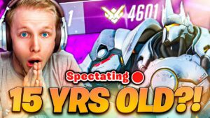 I Spectated an Overwatch PRODIGY at 15 YEARS OLD (4638 PEAK SR)