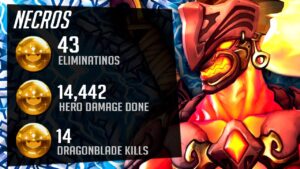 Necros is FAST! Genji God - 43 elims! [ Overwatch Season 35 Top 500 ]