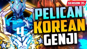 Pelican Rank 4 DPS Genji Gameplay - Overwatch Season 35 Top 500