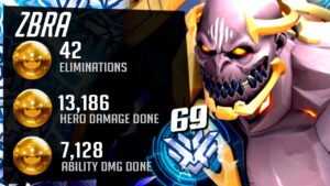 ZBRA DPS Rank 69 Doomfist - 42 elims! [ Overwatch Season 35 Top 500 ]