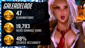 Gale Sick Hitscan Main - Ashe! 47 elims! POTG! [ Overwatch Season 36 Top 500 ]