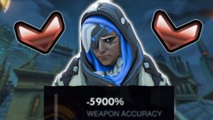 I spectated a Bronze Ana in Overwatch who couldn't hit a shot