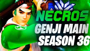 Necros Genji Overwatch Gameplay! [ Season 35 Top 500 ]