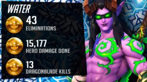 Water Sick Korean Genji - 43 elims! POTG! [ Overwatch Season 36 Top 500 ]