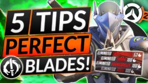 5 FASTEST GENJI TIPS for PERFECT DRAGON BLADES - GUARANTEED WINS - Overwatch 2 Guide