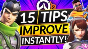 15 FAST TIPS to INSTANTLY IMPROVE in Overwatch 2 - EVERY HERO and ROLE