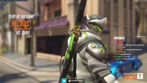 POTG! OVERWATCH 2 NECROS INSANE GENJI GAMEPLAY SEASON 1