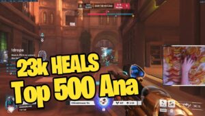 23K HEALS! OW 2 ANA TOP 500 - GALE INSANE ANA GAMEPLAY OVERWATCH 2 SEASON 1 TOP 500