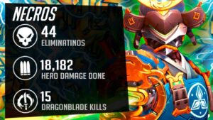 NECROS DESTROYS ENEMY TEAM WITH GENJI! POTG! [ OVERWATCH 2 SEASON 2 TOP 500 ]