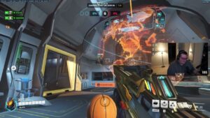 Emongg teaches me how to play basketball in Overwatch 2