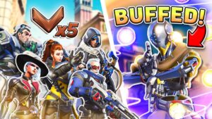 1 BUFFED Zenyatta vs 5 BRONZE Players... Who Wins?