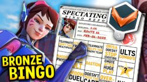 Overwatch 2 Bingo: Spectating Bronze Dva!