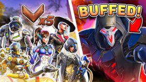 1 BUFFED Reaper vs 5 BRONZE PLAYERS... Who wins?