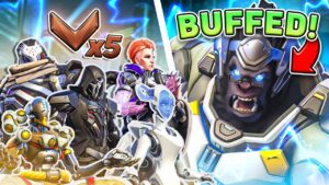 1 BUFFED Winston vs 5 BRONZE Players... Who wins?