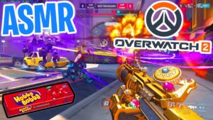 ASMR Gaming 😴 Overwatch 2 Junkrat Ranked! Relaxing Gum Chewing 🎮🎧 Controller Sounds + Whispering💤