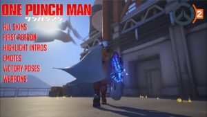 Overwatch 2 - One Punch Man Shop Skins(Emotes, Highlight Intros, Victory Poses, Weapons, 1st Person)