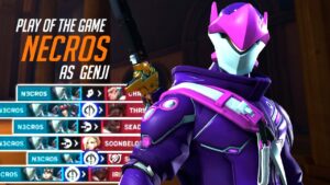 THIS IS WHAT GENJI'S FULL POTENTIAL LOOKS LIKE - NECROS! POTG! [ OVERWATCH 2 SEASON 3 TOP 500 ]