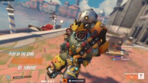 JUNKBOT SKIN! POTG! AQUAMARINE JUNKRAT GOD GAMEPLAY OVERWATCH 2 SEASON 4