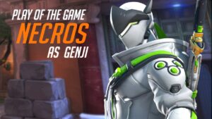 WHAT FASTEST GENJI LOOKS LIKE IN OW 2 - NECROS! POTG! [ OVERWATCH 2 TOP 500 ]