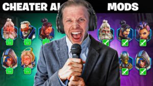 Can My Twitch Mods Defeat 7 CHEATER AIs in Overwatch 2?!