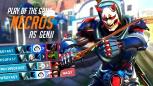 NECROS FASTEST GENJI GOD - POTG! [ OVERWATCH 2 TOP 500 SEASON 4 ]