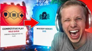 This guy is playing MYSTERY HEROES in RANKED... (Overwatch 2)