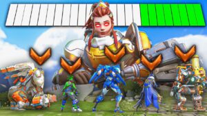 Can a BUFFED Top 500 BRIGITTE defeat 5 Bronze Players in Overwatch 2?! (ft. Violet)