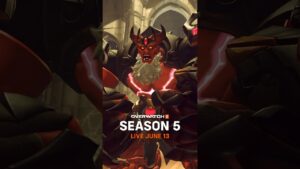 Demon Lord Reinhardt awaits 👹 #Overwatch2 Season 5 launches June 13 ✨ #gaming #tracer #genji