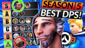 NEW SEASON 5 TIER LIST - BEST and WORST DPS HEROES Ranked! - Overwatch 2 Meta Guide