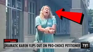 WATCH: Karen Throws Temper Tantrum Over Pro-Choice Petition
