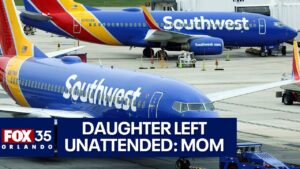 Southwest Airlines failed to watch over underaged daughter, mom says