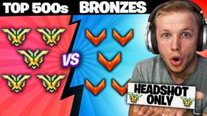 Top 500s VS Bronzes, But They Can HEADSHOT ONLY! (Overwatch 2)