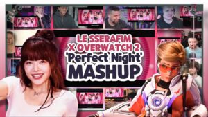 LE SSERAFIM "Perfect Night" with OVERWATCH 2 Reaction Mashup