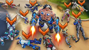 Can 1 Top 500 Mauga defeat 10 Bronze Players?! (Overwatch 2)
