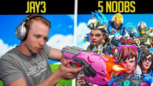 Can 5 Noobs Beat Jay3? (Overwatch 2 IMPOSSIBLE Challenge)