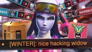 When santa gives you widowmaker cheats in overwatch 2