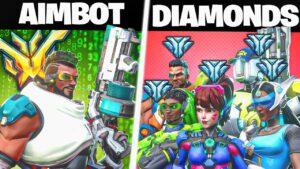Can a Top 500 with AIMBOT beat 5 DIAMONDS? (Overwatch 2)