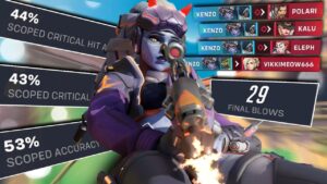 The highest Headshot Accuracy Widowmaker in Overwatch 2