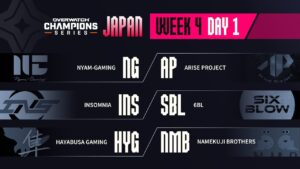 Overwatch Champions Series JAPAN (OWCS JAPAN) Week 4 Day 1