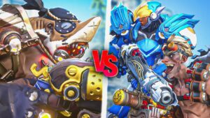 DEALING WITH DOUBLE EXPLOSIVE DPS w/ MY HOOKS | Overwatch 2